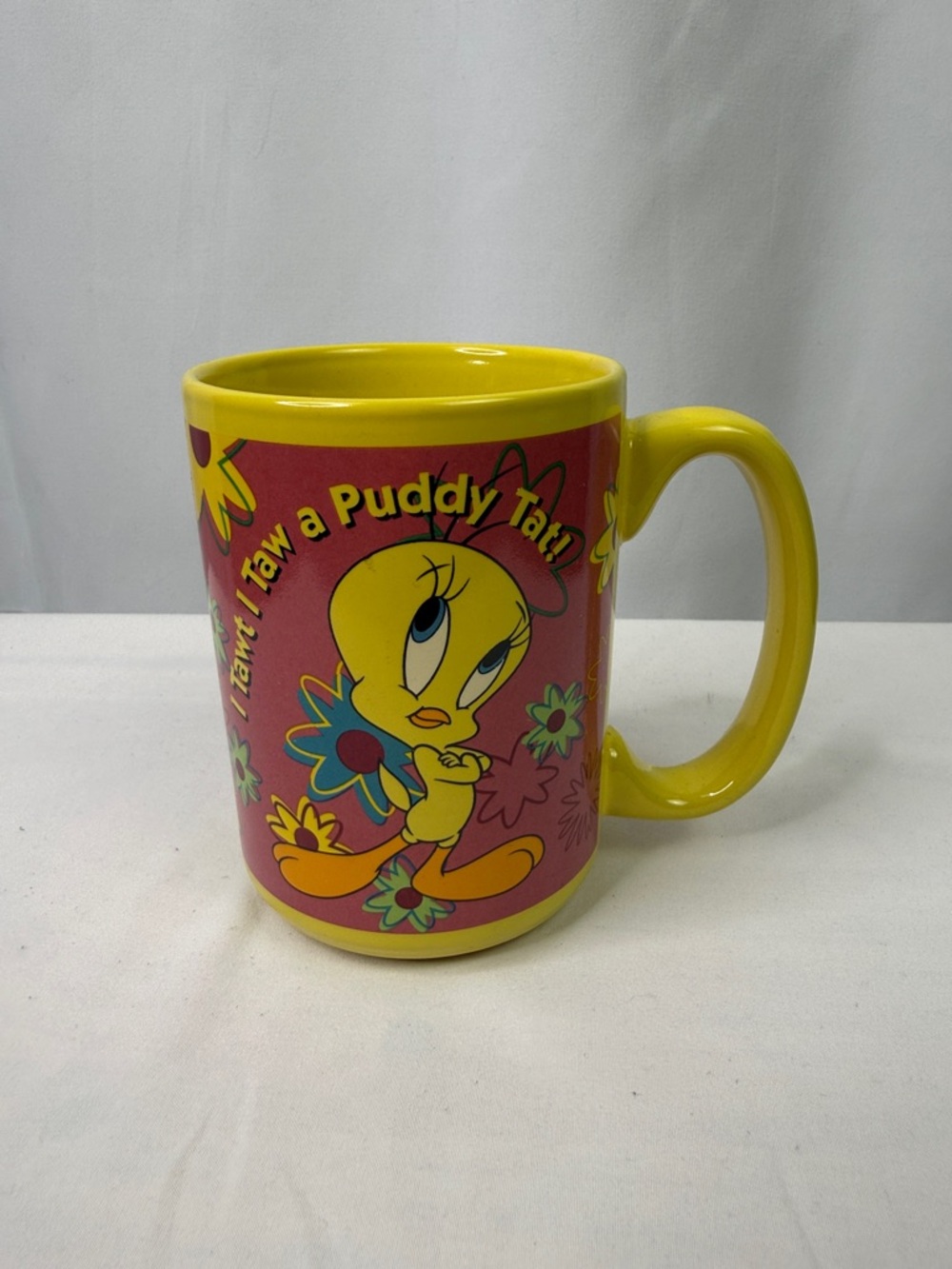 Warner Bros. Bright Yellow Tweety Ceramic Mug